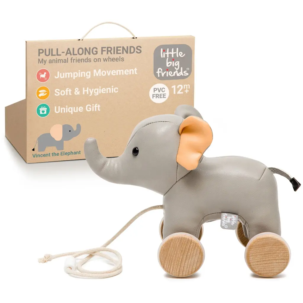 Pull Along Friends - Vincent the Elephant - Picture # 3.webp