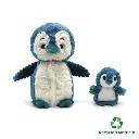 Penguin Mom and Her Baby (Blue)