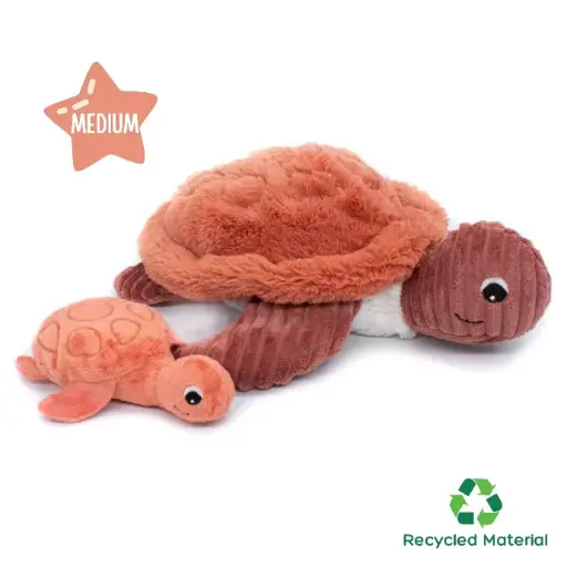 [LPT-73502] Sea Turtle Mom and Her Baby (Medium - Terracotta)