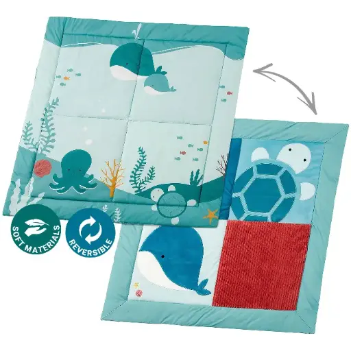 [LBF-303969] Patchwork Play Mat - Ocean