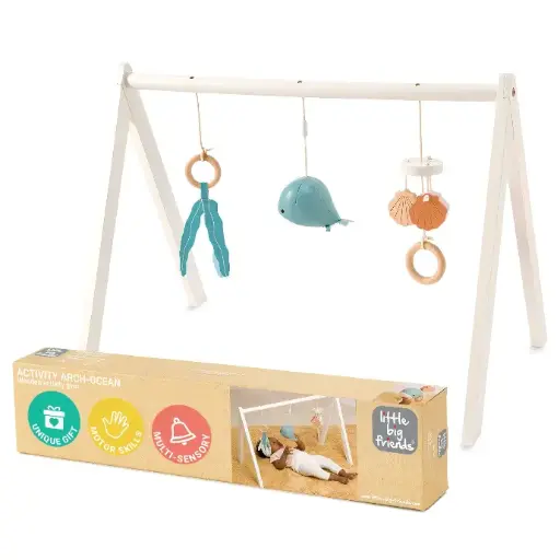 [LBF-303952] Wooden Activity Arch - Ocean Friends